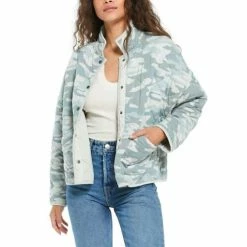 Cheapest ๐ Casual & Travel Jackets ๐ฉ Women's Z Supply Maya Quilted Snap Jacket โ๏ธ
