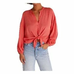 Deals ⌛ Shirts 👩 Women's Z Supply Clarisa Crinkle Top ✨