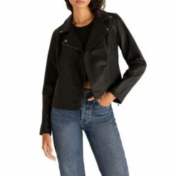 Promo 😍 Casual & Travel Jackets 👩 Women's Z Supply Trina Moto Jacket 👍