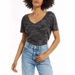 Discount 👍 Shirts 👩 Women's Z Supply Camo Pocket T-Shirt ✔️